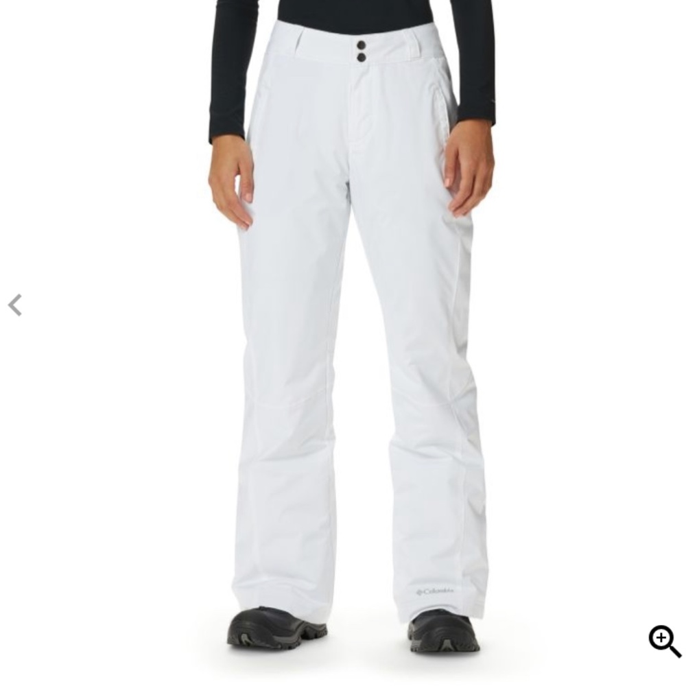 Columbia white women’s ski pants size small